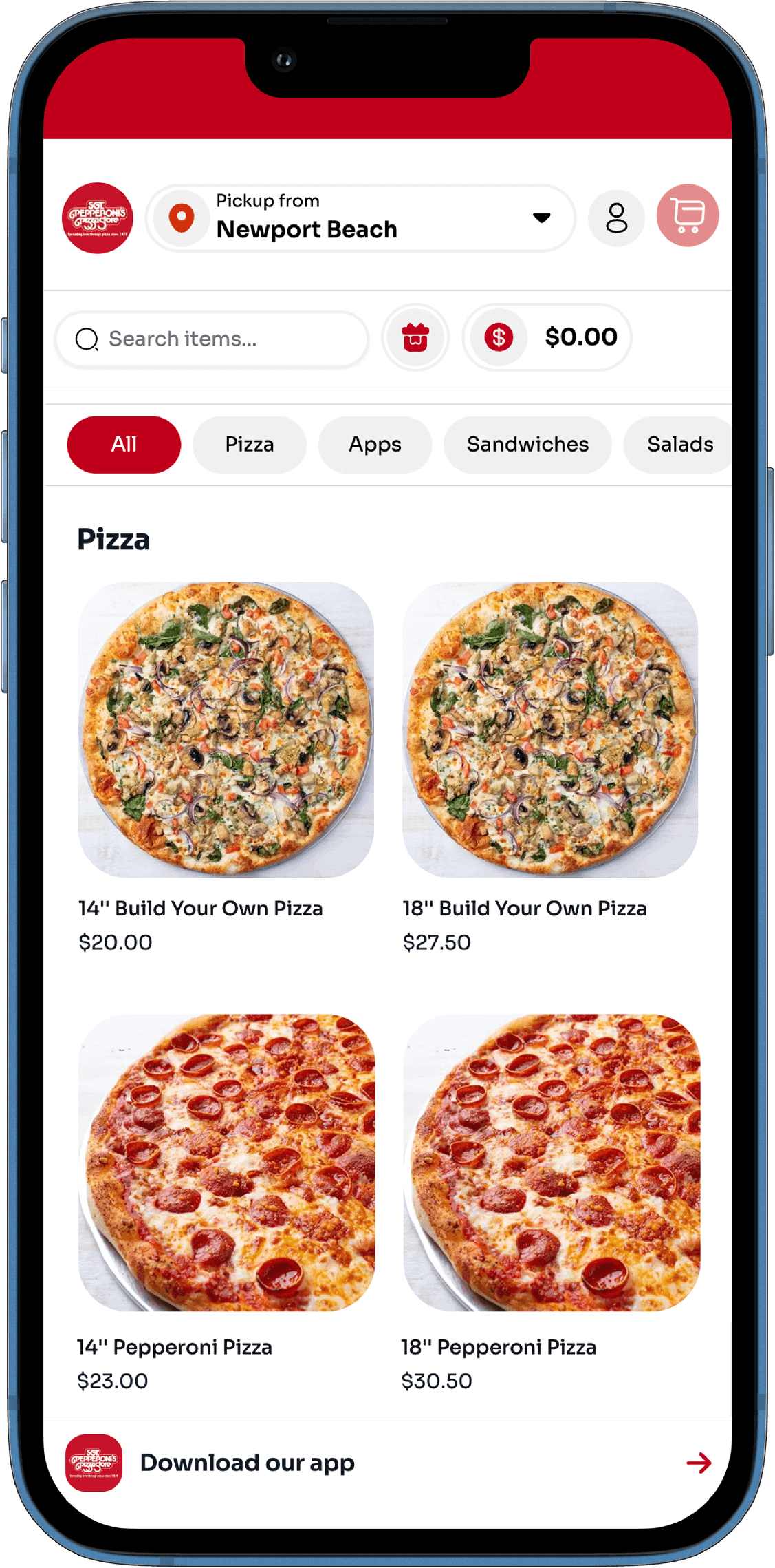 SGT. Pepperoni's App